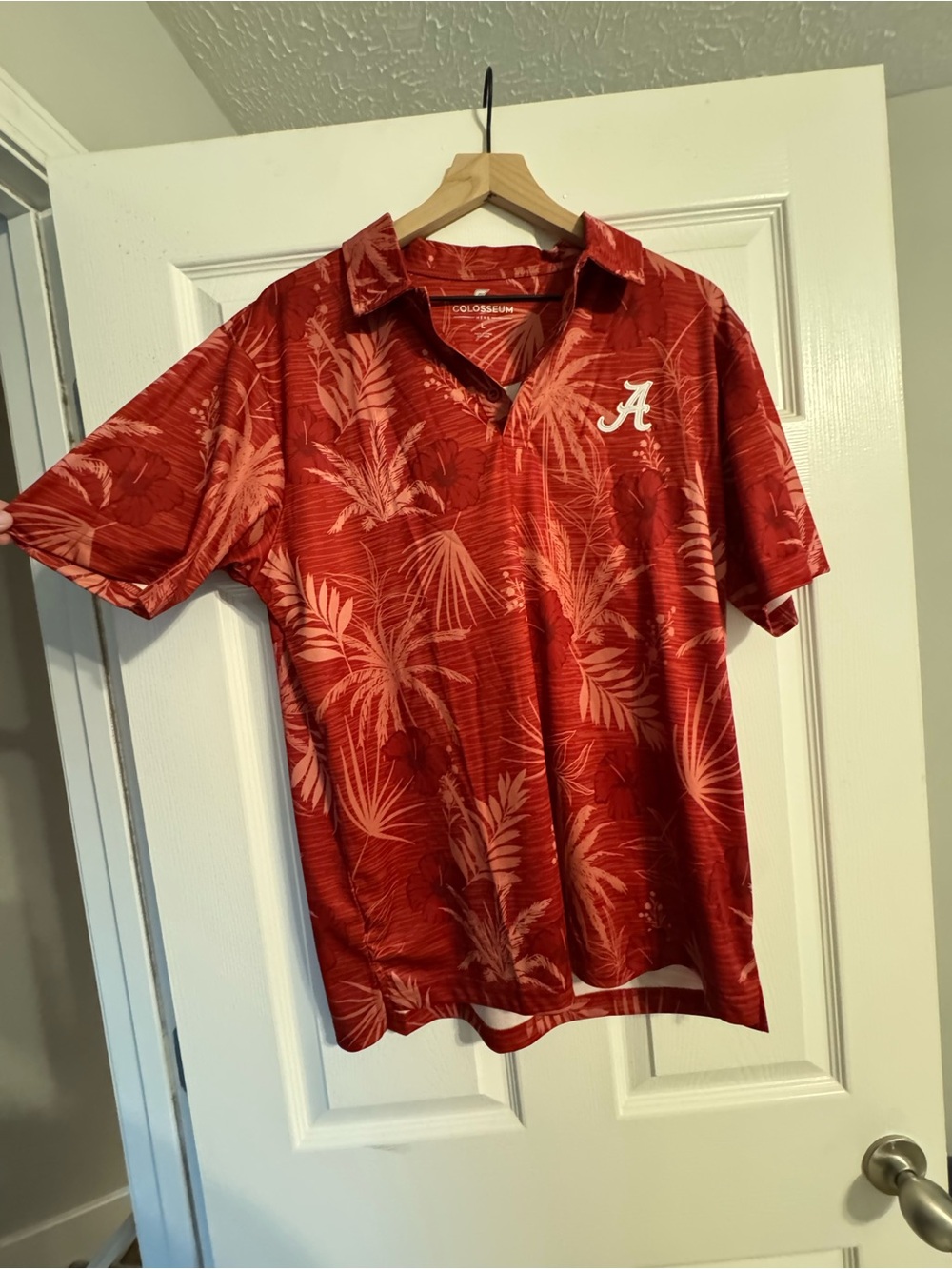 Colosseum U of Alabama Palm-Print Polo